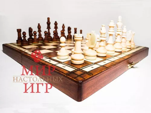 Настольная игра Шахматы магнитные коричневые (арт. 1033)
