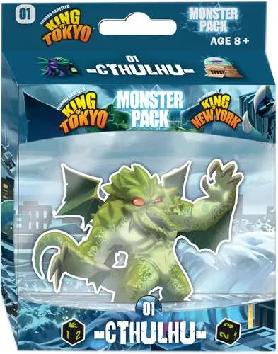 Настільна гра King of Tokyo/New York. Monster Pack: Cthulhu / Володар Токіо / Нью-Йорку. Монстри: Ктулху