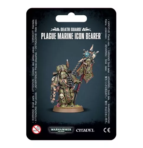 Отзывы Набор Warhammer 40000. Death Guard: Plague Marine Icon Bearer / Вархаммер 40000. Гвардия Смерти: Знаменосец Чумных Десантников