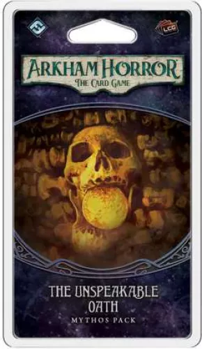 Настольная игра Arkham Horror. The Card Game: The Path to Carcosa. The Unspeakable Oath - Mythos Pack / Ужас Аркхэма. Карточная игра: Путь в Каркозу. Невыразимая клятва