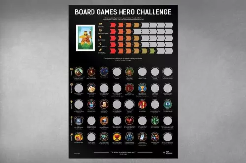 Набор Скретч-Постер Челлендж Героя Настольных Игр / Board Games Hero Challenge Scratch Poster