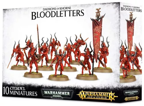Набор Warhammer Age of Sigmar: Daemons Of Khorne: Bloodletters / Вархаммер Эра Сигмара: Демоны Кхорна: Кровопускатели