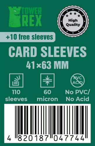Отзывы Протекторы для карт 41 х 63 мм (110 шт.) / Cards Sleeves (41 x 63 mm)