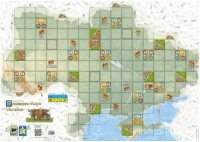 Карта Украины для игры Каркассон